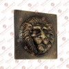 2" "Lion" Brass Wall Tiles 